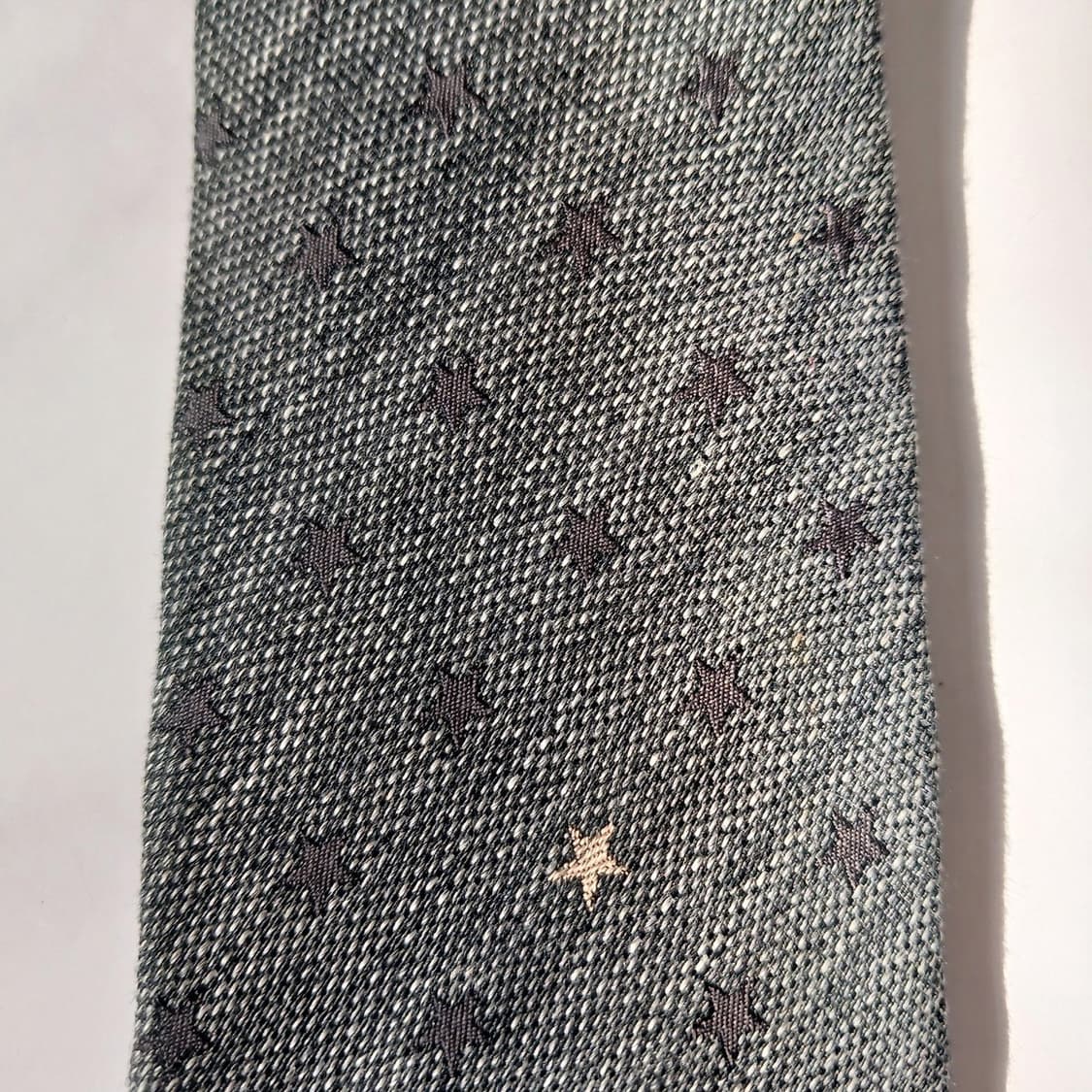 커스텀멜로우 혼방 그레이 도트 패턴 넥타이 7.1cm B등급 E854
 상품이미지4