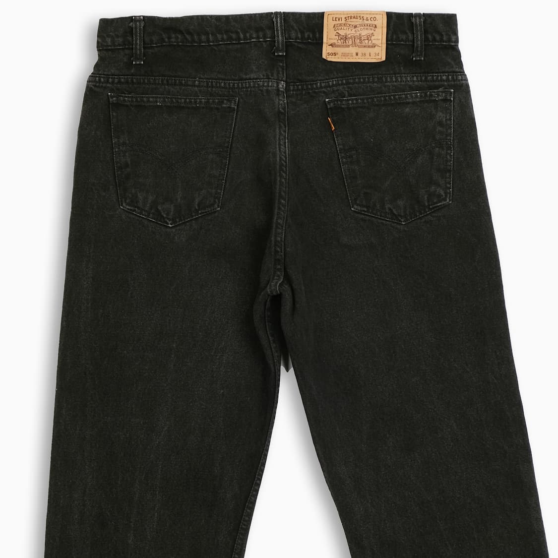 리바이스 505 오렌지탭 흑청 블랙진 90s 36인치 OR50538108 상품이미지6