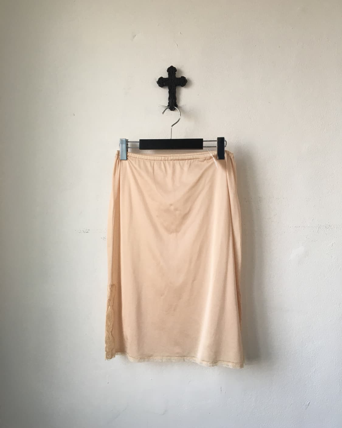 Lace trimming slip skirt 상품이미지1