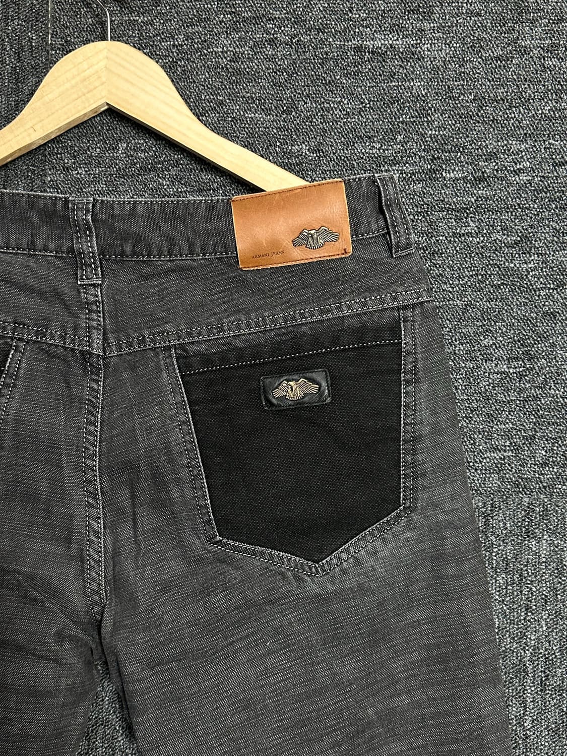 AJ ARMANI 남성 블랙 데님 33 상품이미지3