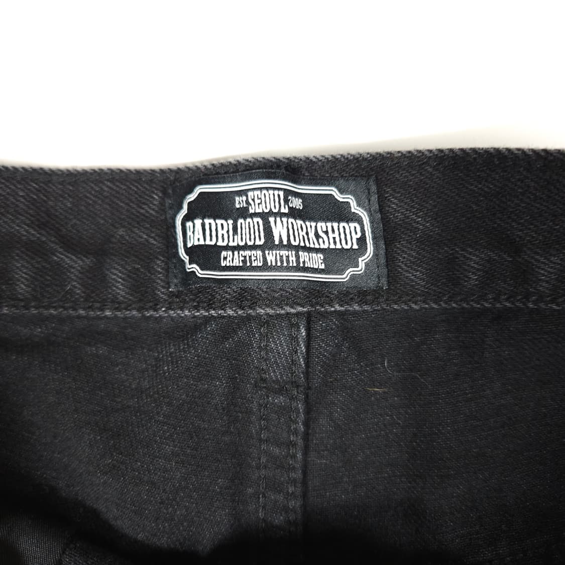 배드블러드 부츠컷 흑청 데님팬츠  상품이미지6