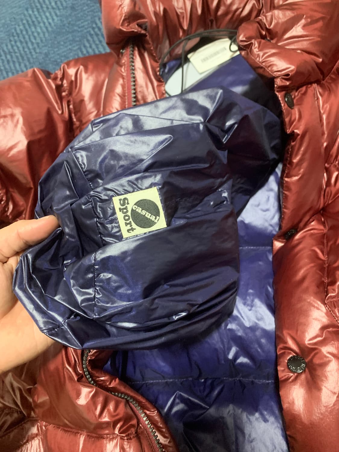 헤리티지플로스 패딩 L 레드 상품이미지3