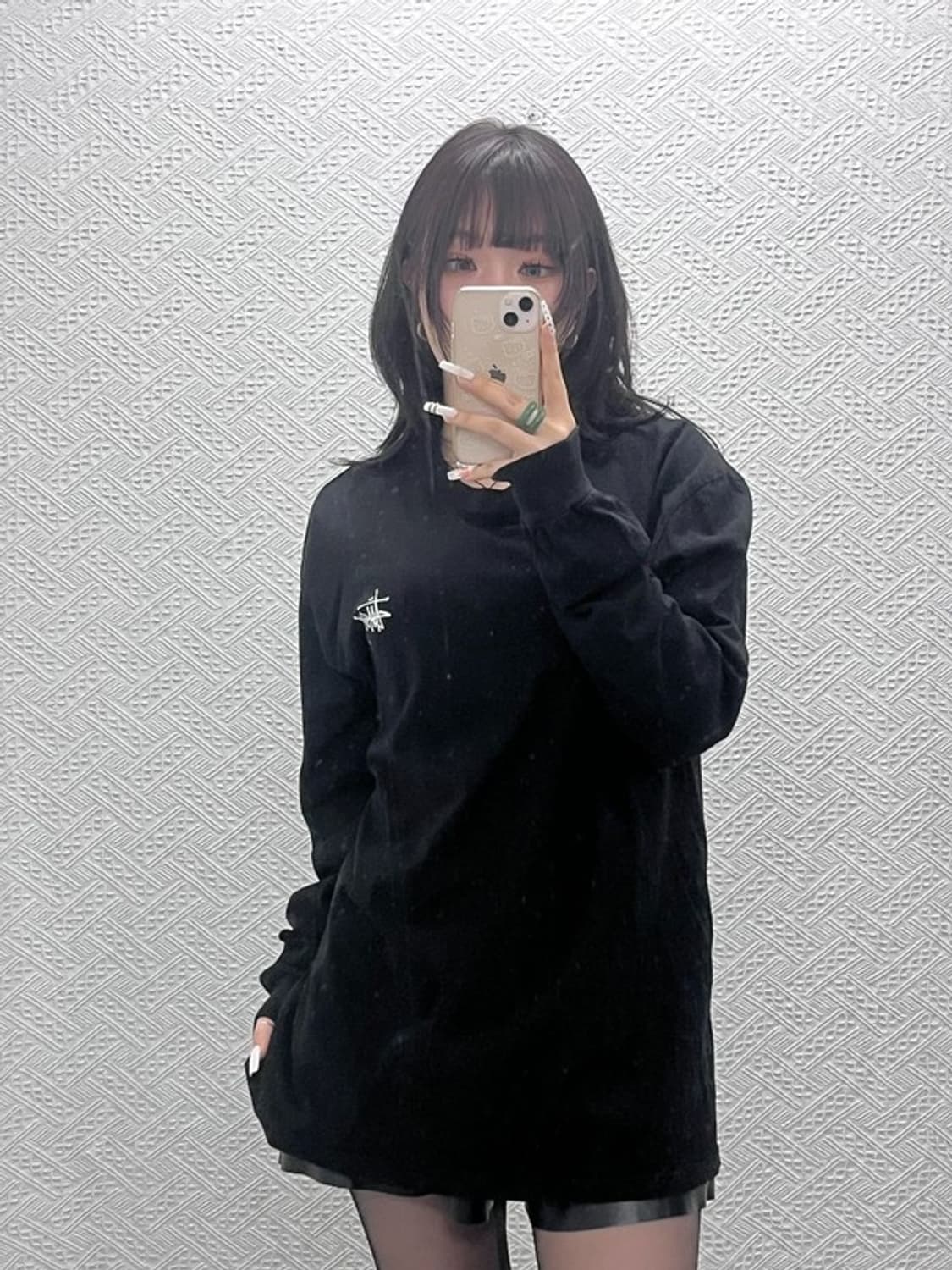 스투시 빈티지 스트릿 펑크 백로고 롱슬리브 XL C10790 상품이미지2