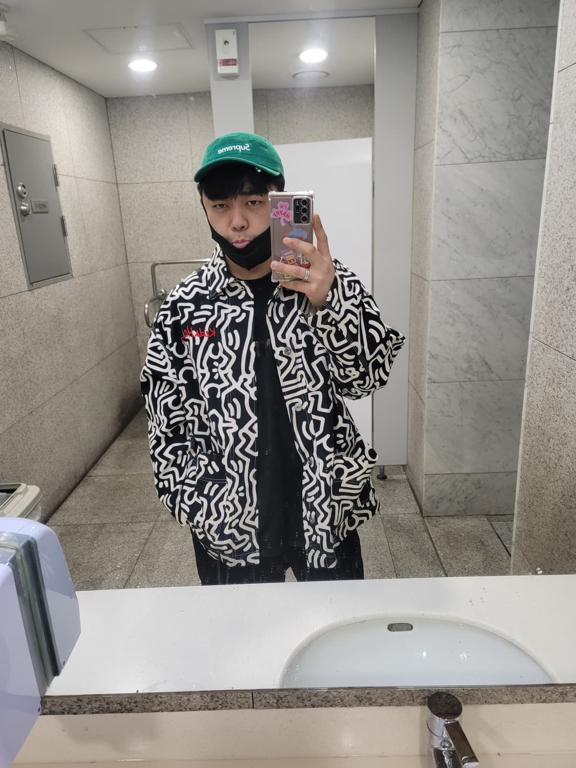 키스헤링 X h&m 오버핏 자켓 XL 110 115 XXL 패턴 hnm 상품이미지1