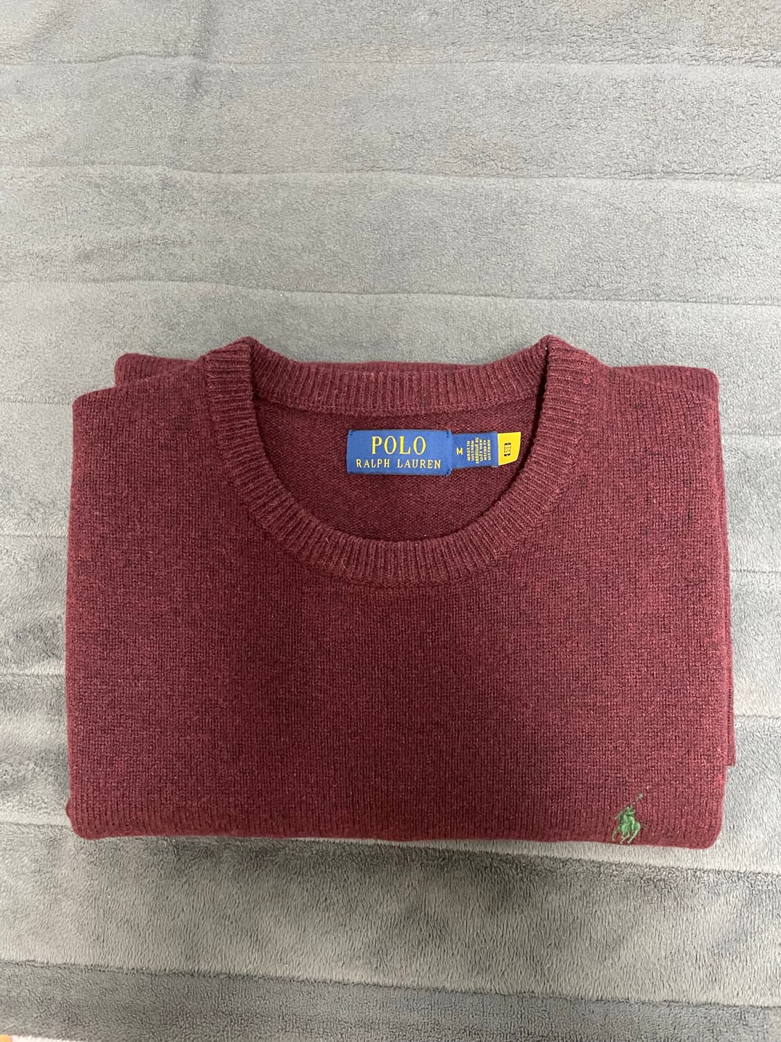폴로 버건디 울 니트 상품이미지2