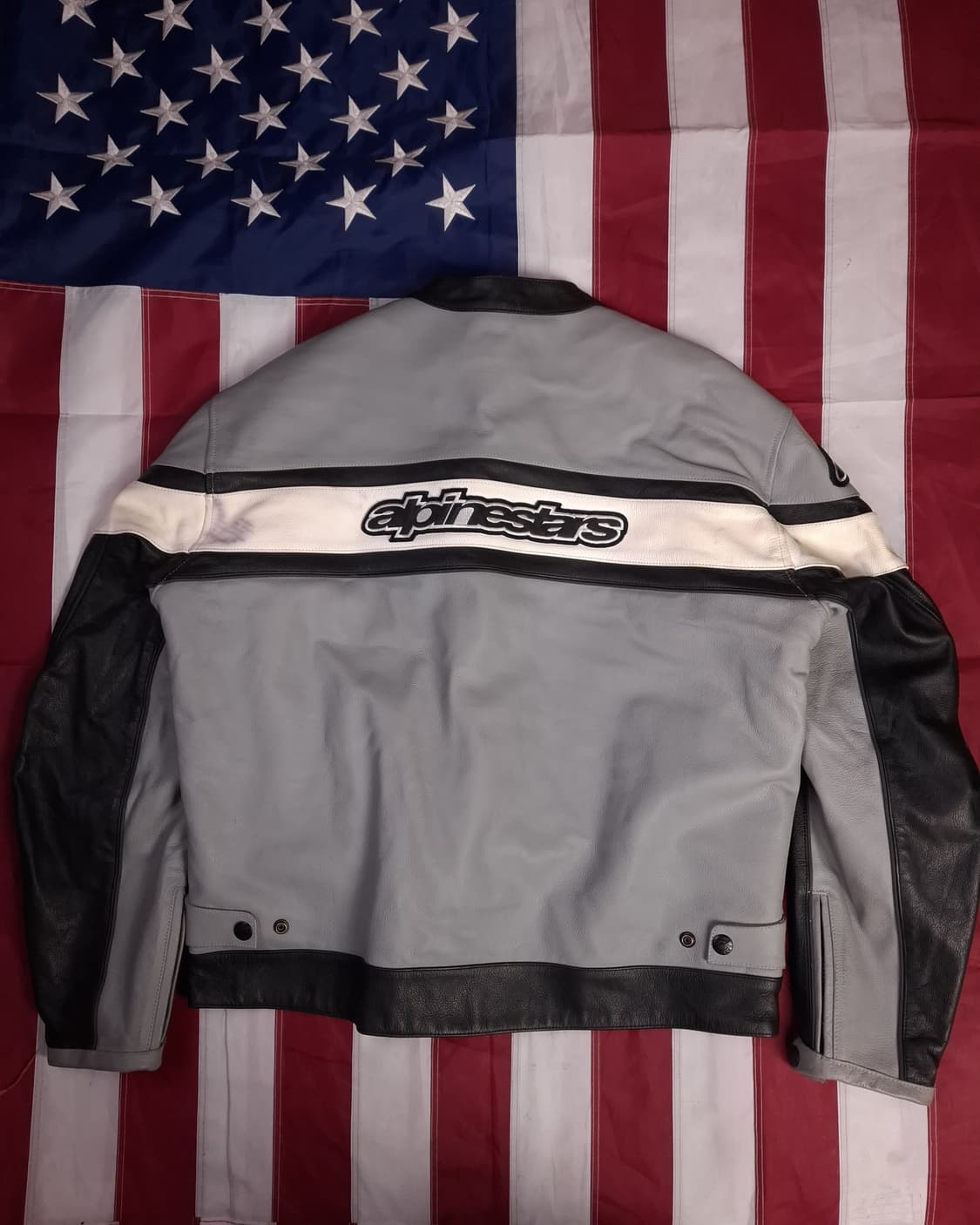 오리지날 알파인스타 리얼레더 레이싱 라이더자켓 상품이미지1