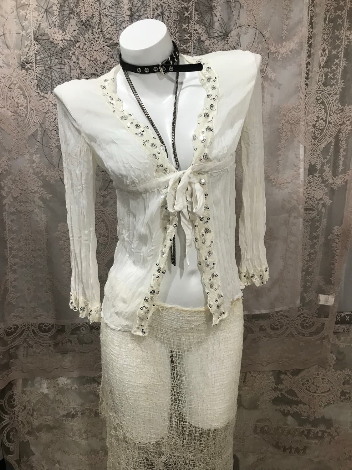 빈티지 시스루 가디건  상품이미지3