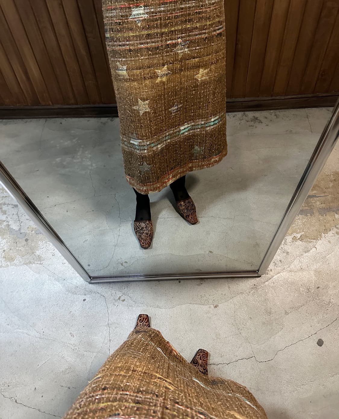 WB star tweed skirt 상품이미지4