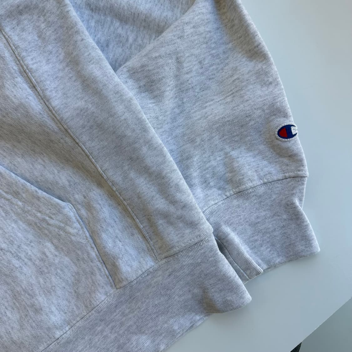 챔피온 90‘s 리버스위브 NYU 멜란지 후드티 상품이미지3