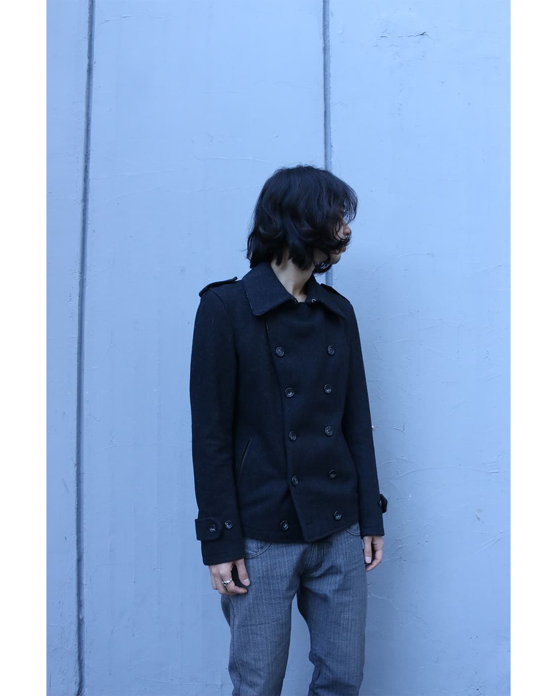 토네이도 마트 블랙 피코트 상품이미지2