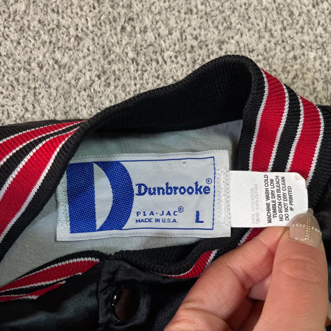 USA Vintage 던브로크 새틴 스타디움 자켓 상품이미지6