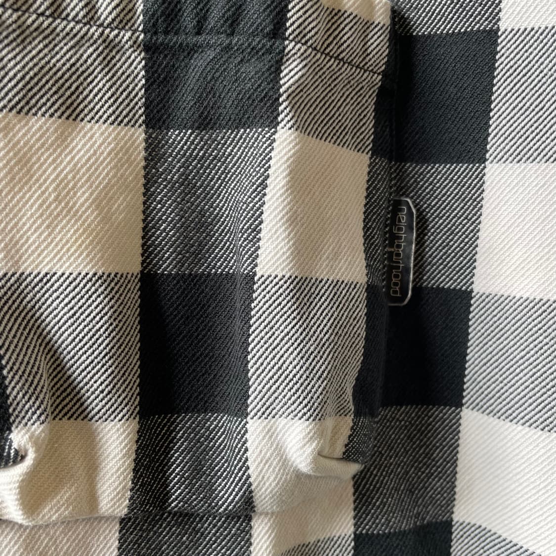 네이버후드 반팔 체크셔츠 상품이미지4