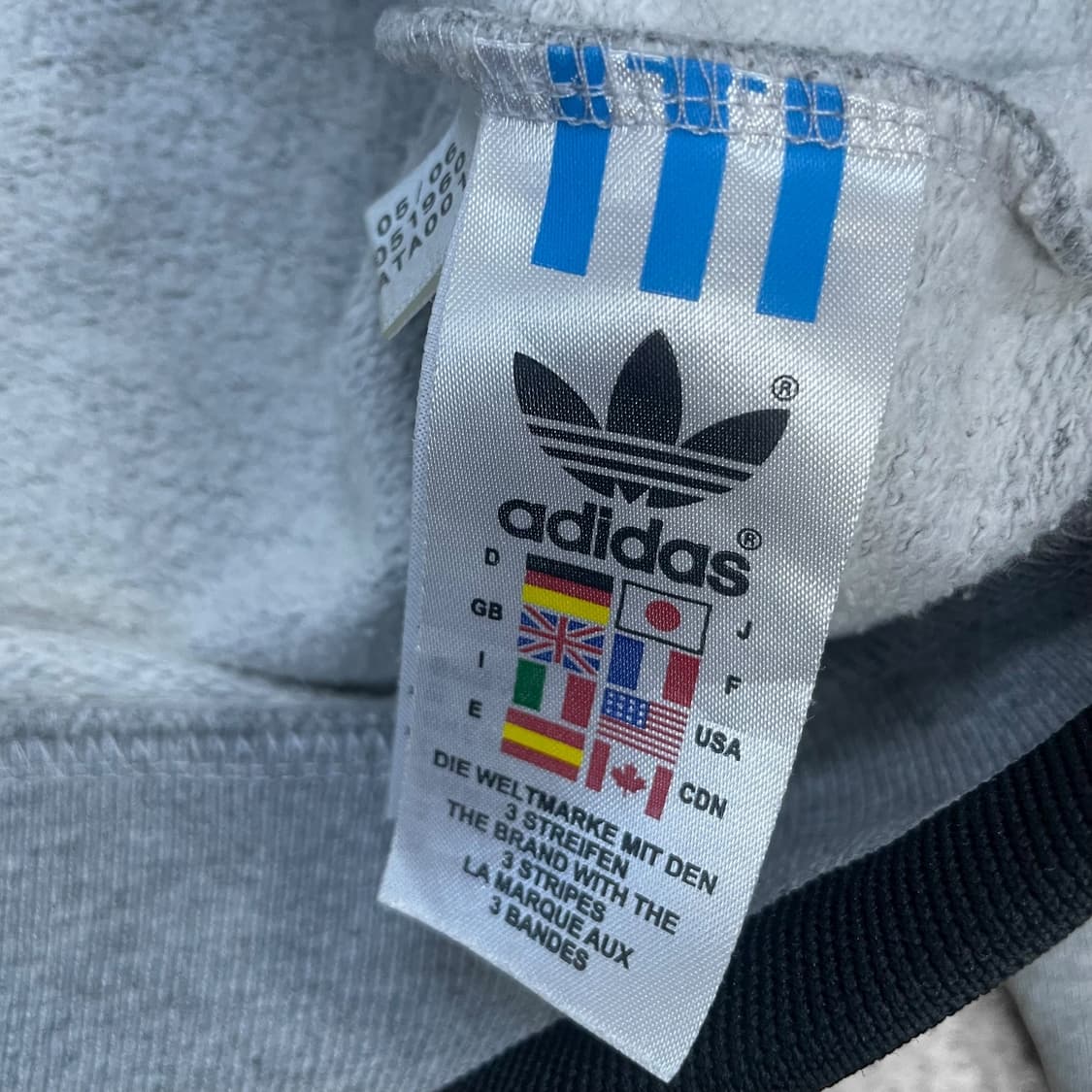 아디다스 불꽃 로고 후드집업 그레이 상품이미지5