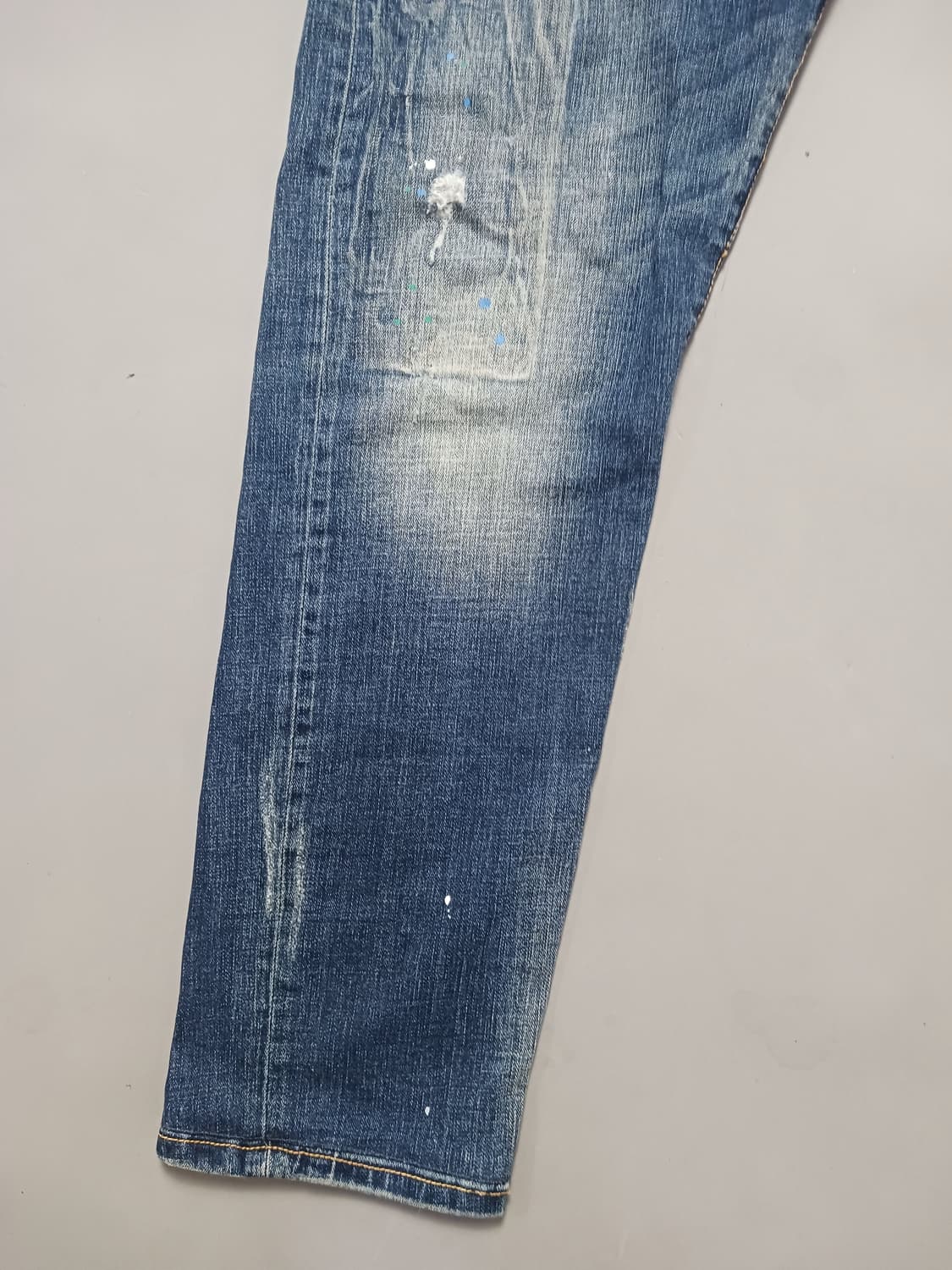 [32] 디스퀘어드2 멀티페인팅 덧댐 슬림진 청바지 상품이미지3