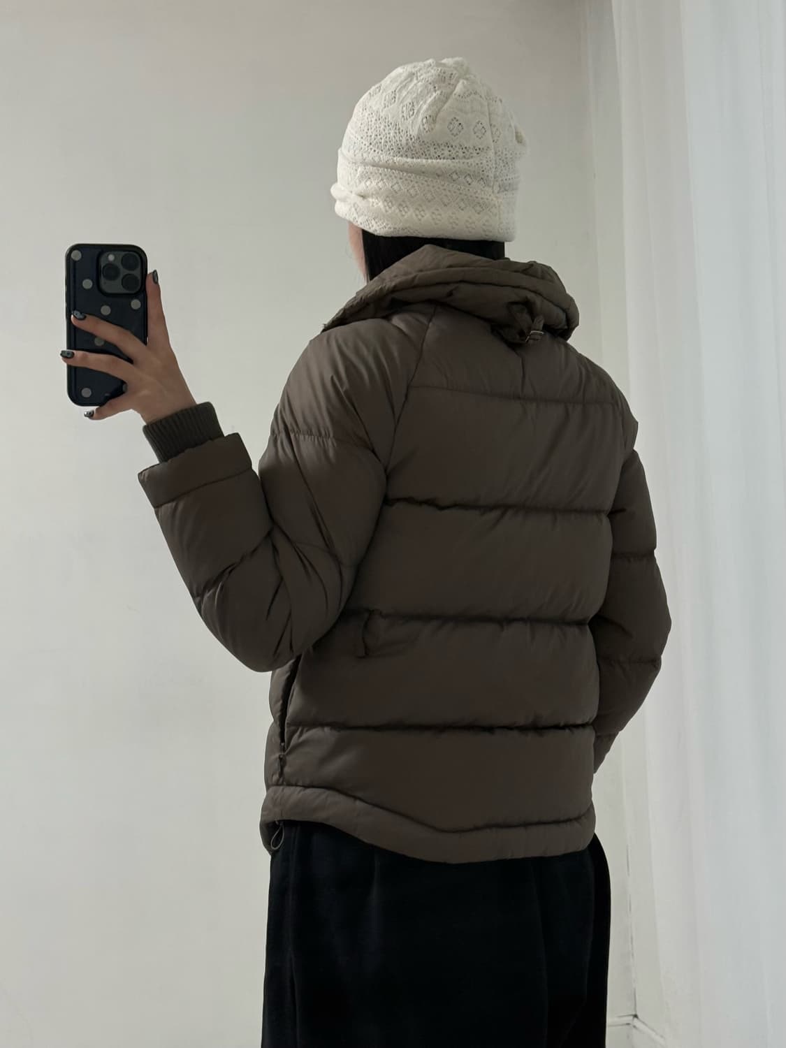 디젤 구스다운 카키브라운 패딩 상품이미지5