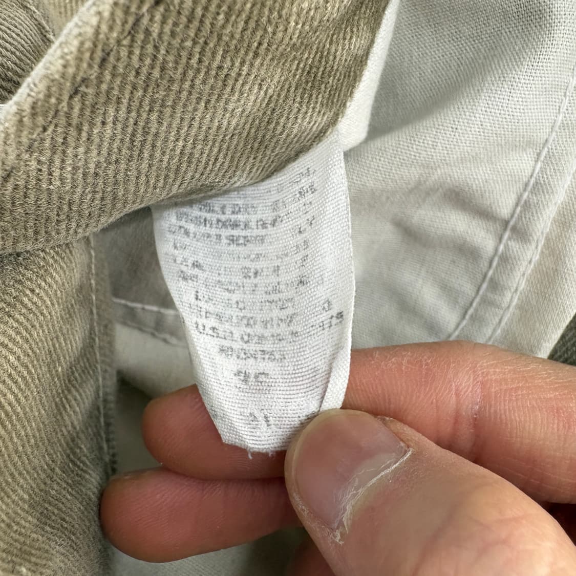 Lee 리 빈티지 카키 데님 청바지 34in 상품이미지8