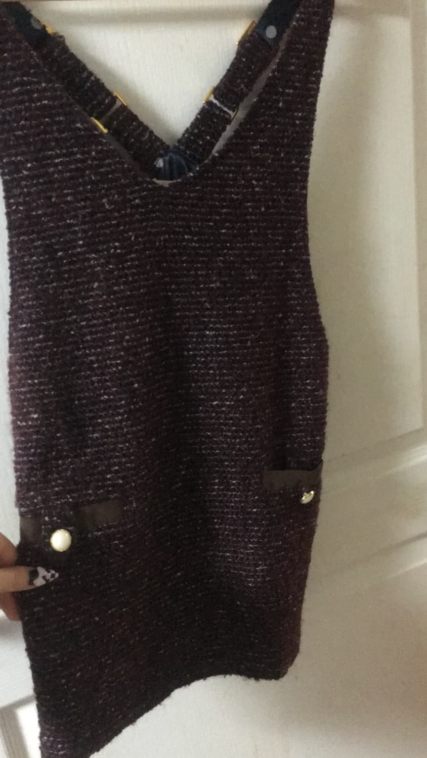 resoneck 데드스탁 트위드 멜빵 원피스 라떼갸루 오네갸루 히메갸루 상품이미지4