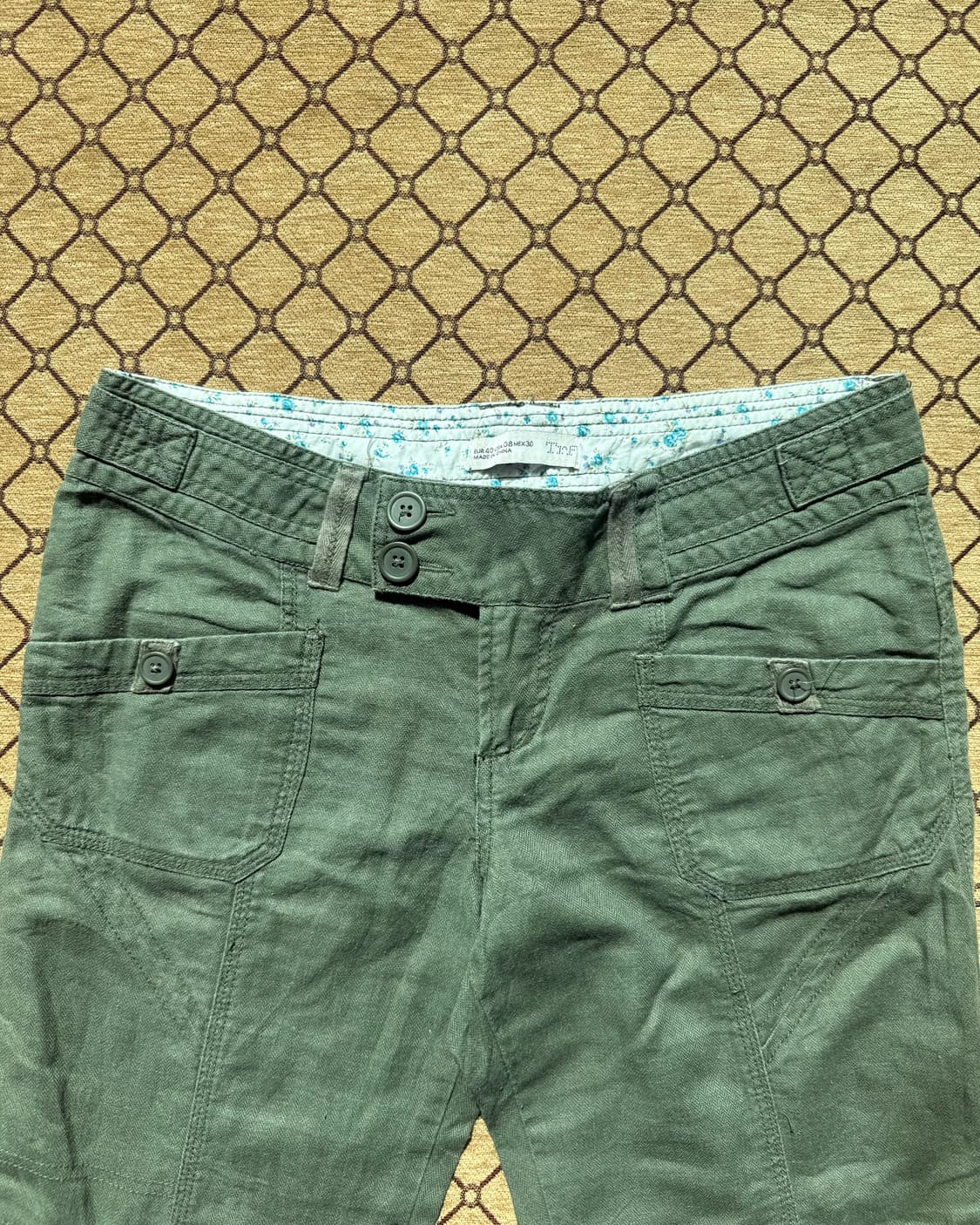 카키 디테일 데님 상품이미지1