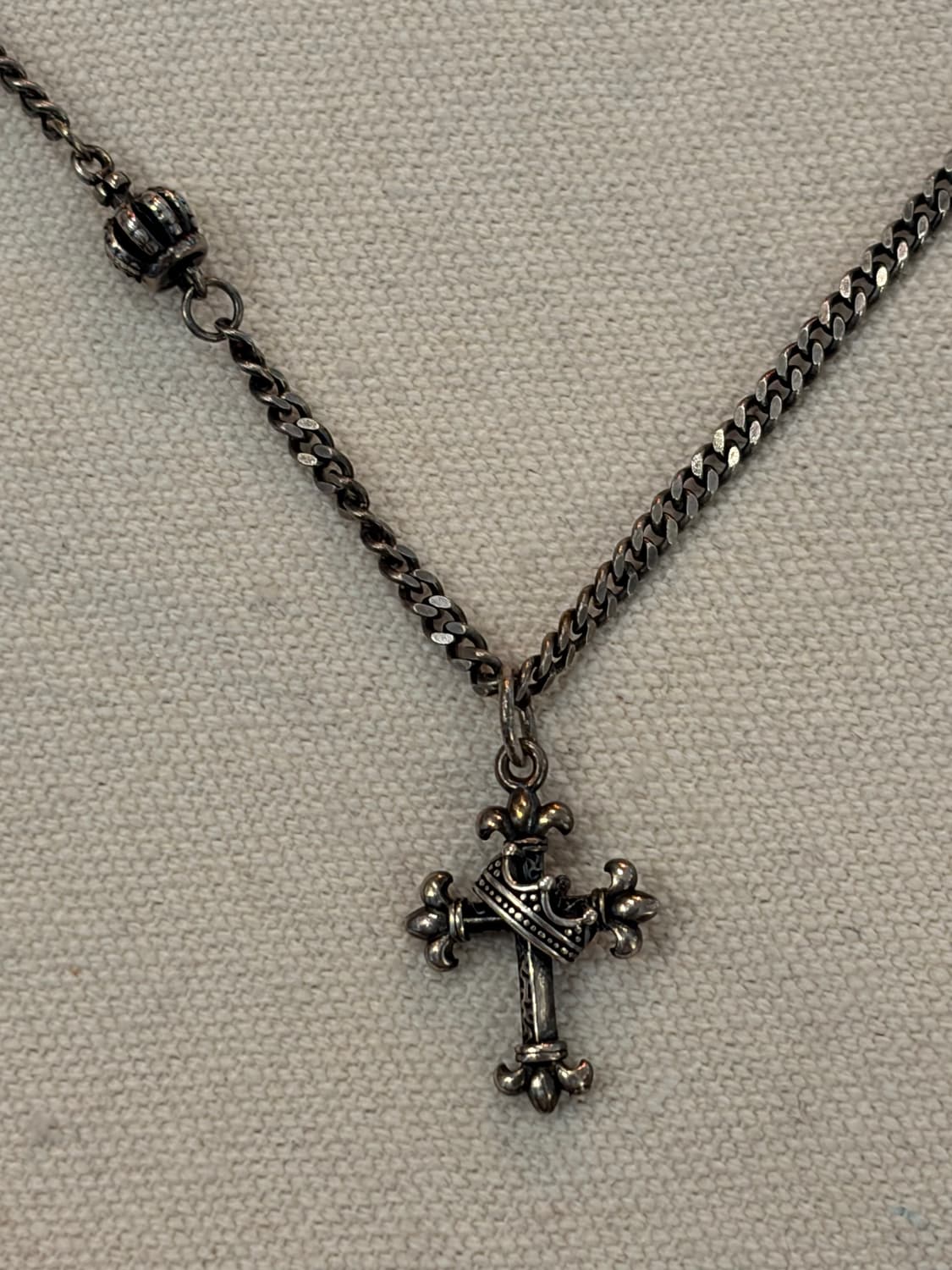 고딕 크라운 크로스 실버925 목걸이 상품이미지6