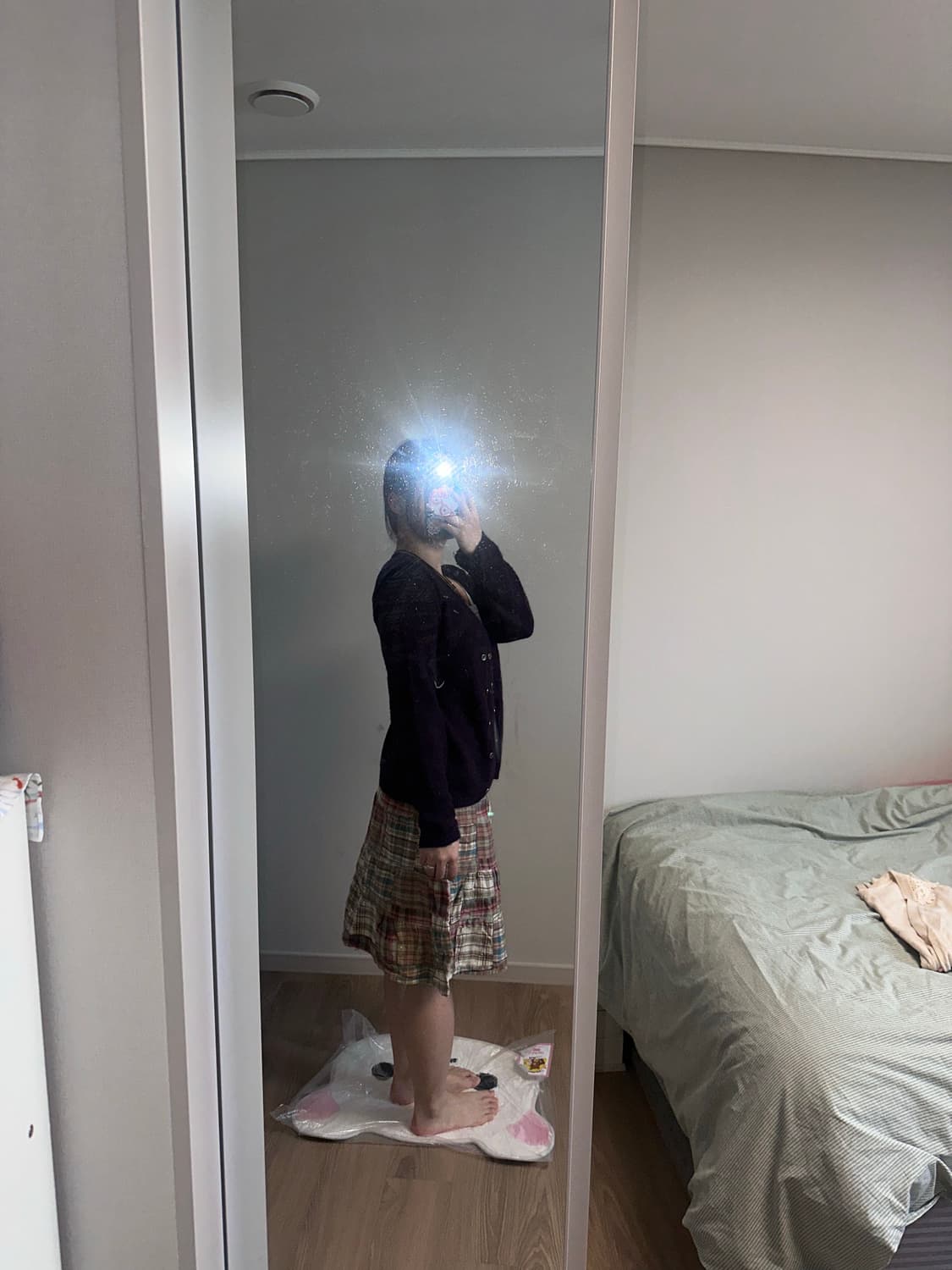 모리걸 아오이유우 빈티지 자주 보라색 투웨이 가디건 상품이미지2