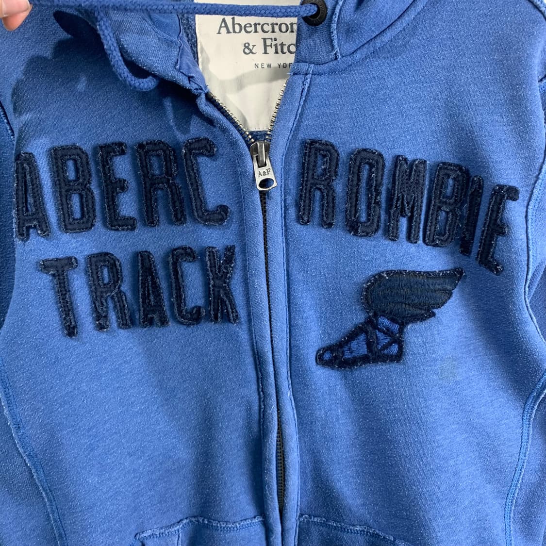 아베크롬비 y2k 와투케 윙슈즈 네이비 후드집업 상품이미지4