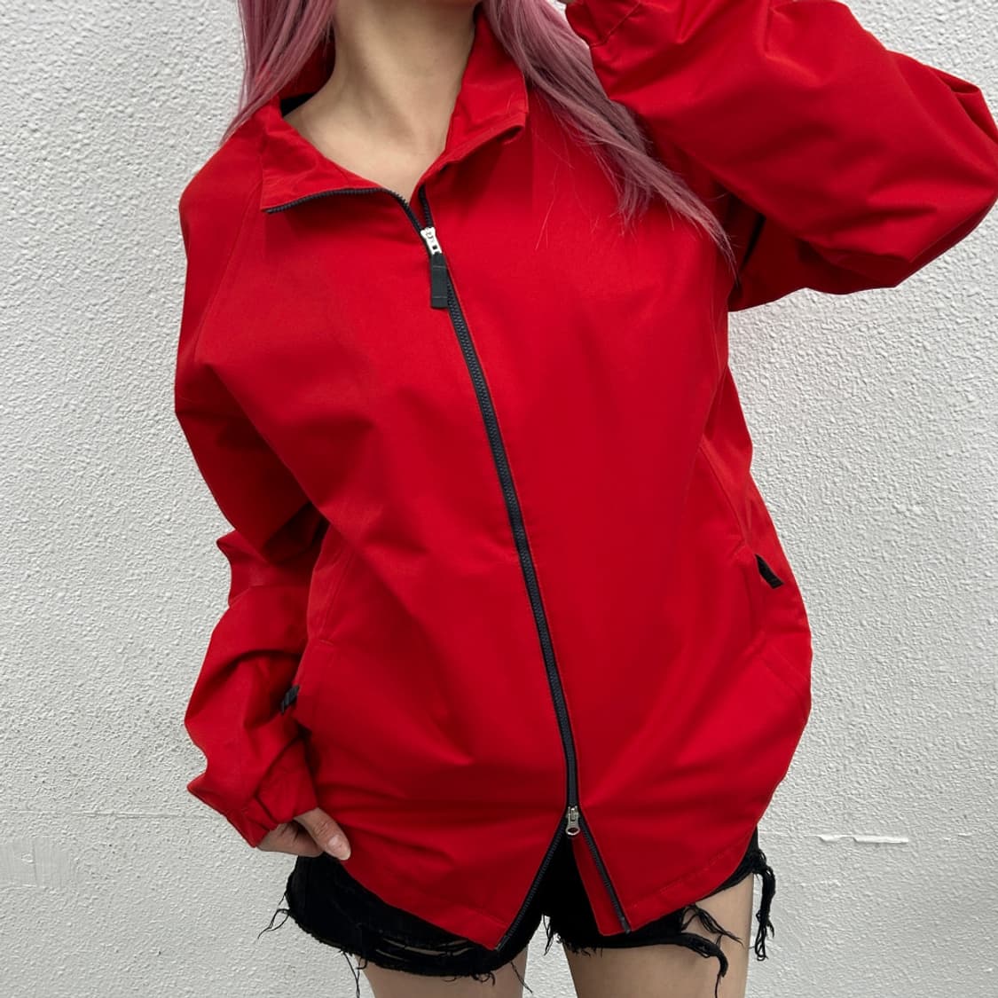 나이키 레드 바람막이 L 상품이미지1