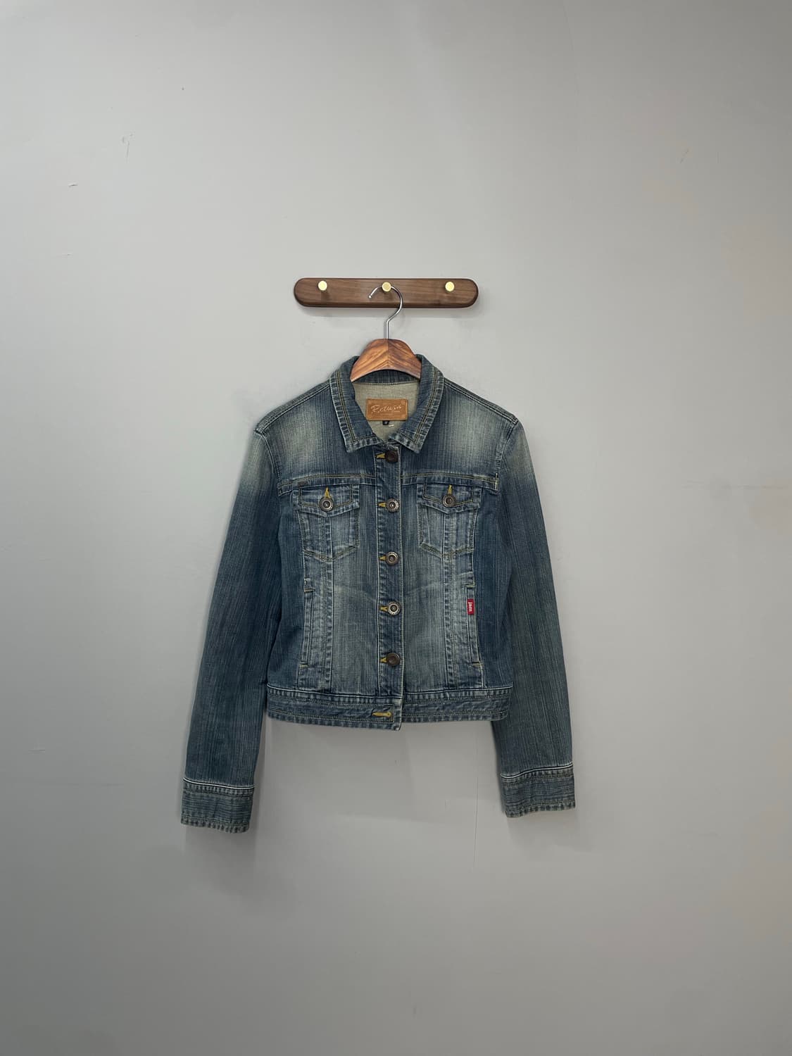 빈티지 데님 워싱 자켓 H1286 상품이미지2