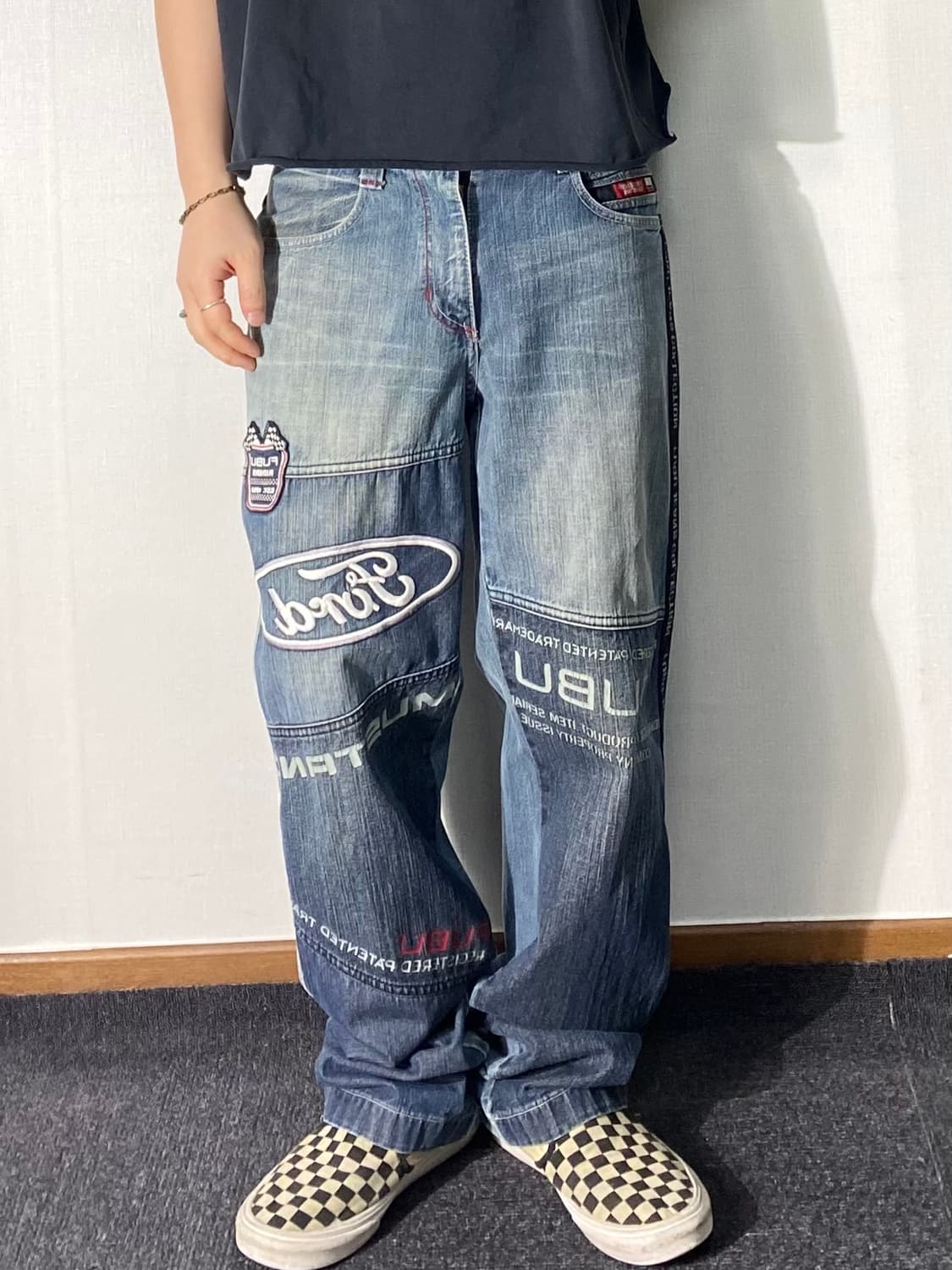 [30] 00s FUBU 후부 레이싱 루즈핏 데님팬츠 상품이미지10