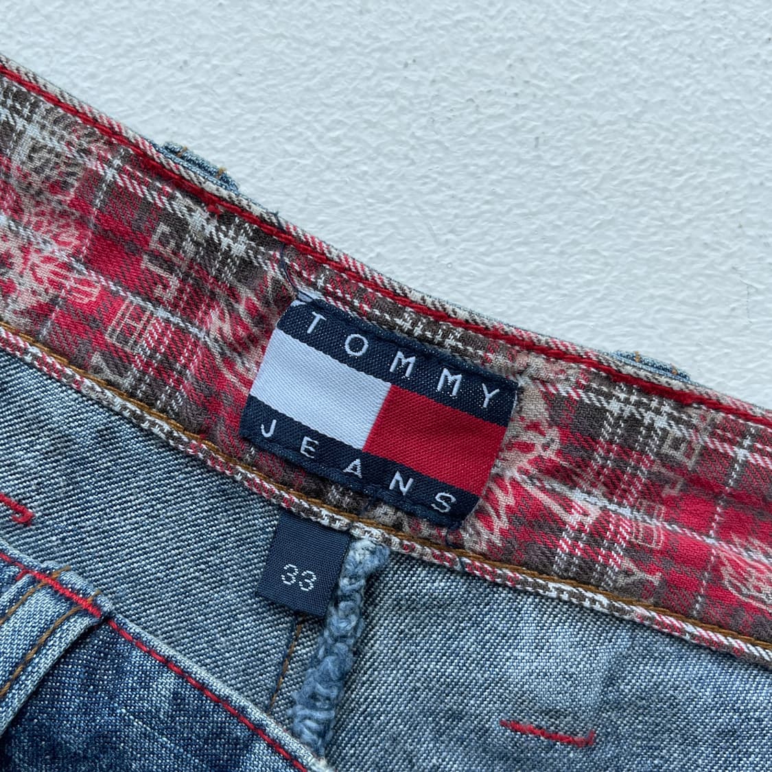 타미 진스 오버사이즈 데님 카펜터 하프 팬츠 상품이미지9