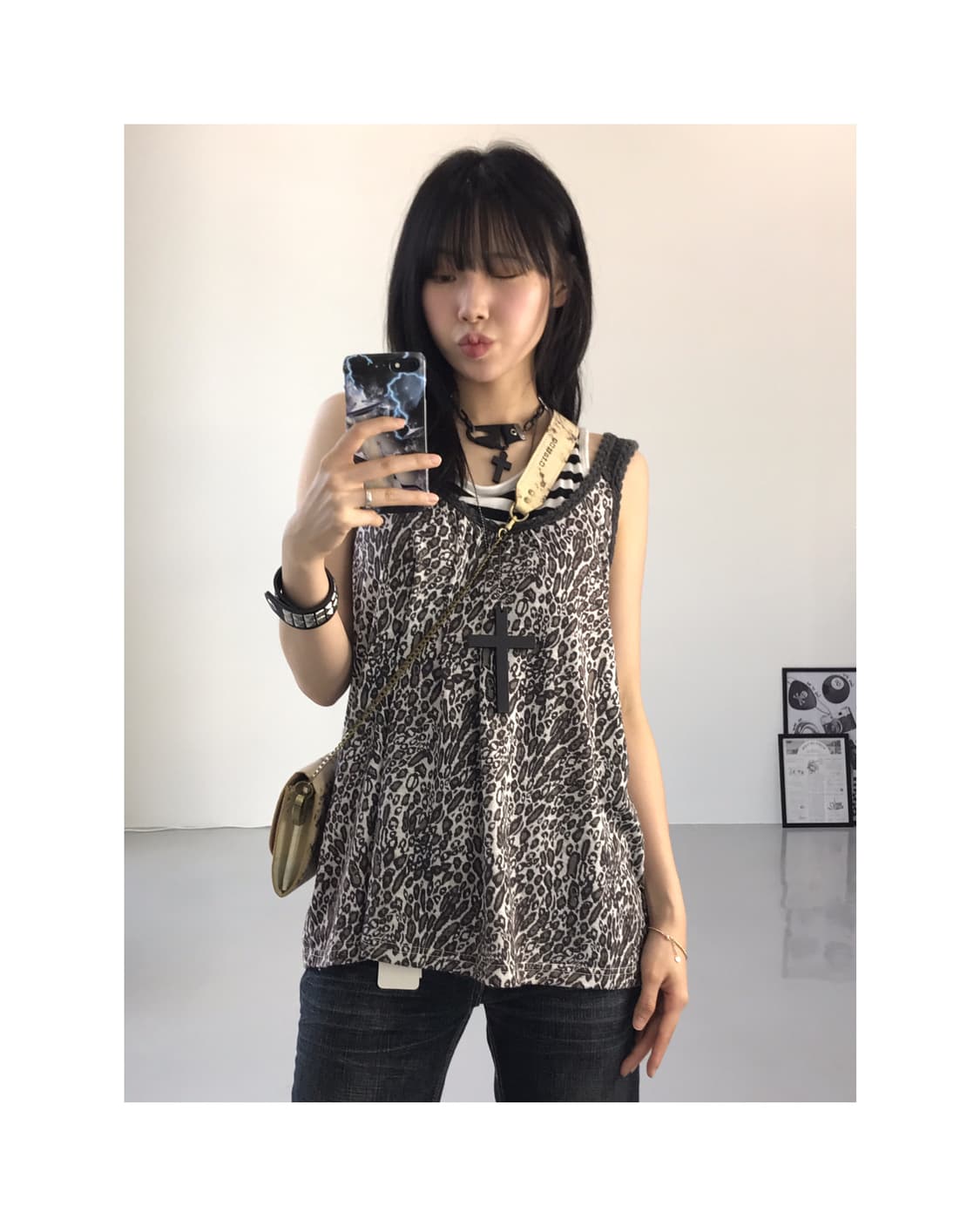 Free People Animal Sleeveless T-Shirts 상품이미지1