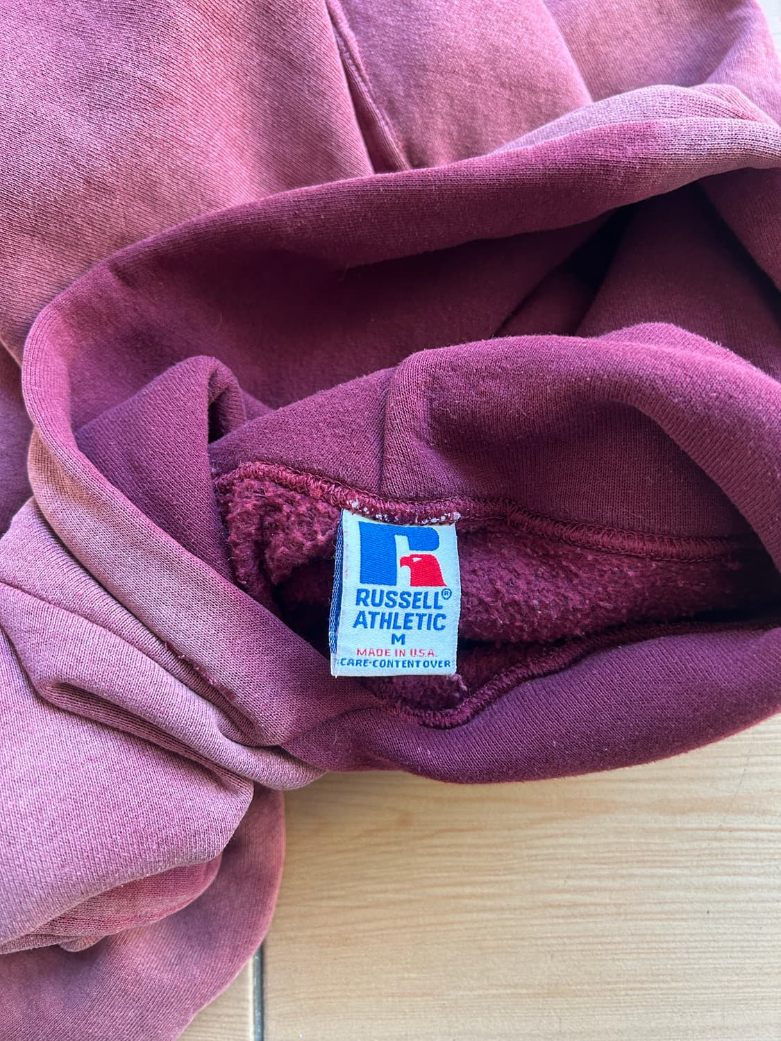 90‘s USA 러셀 크레이지 페이드 후디 상품이미지9