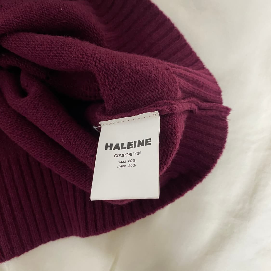 알렌느 니트 베스트 버건디 상품이미지3