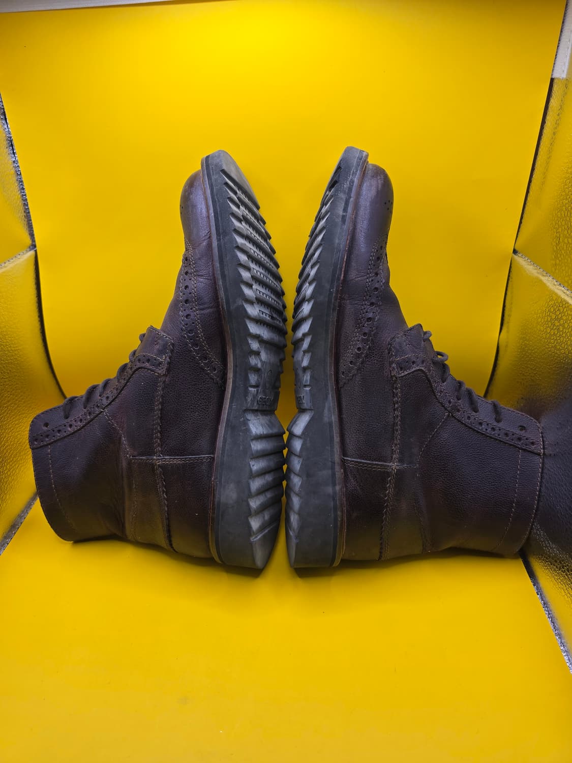 제옥스 GEOX 남성 가죽 워커 부츠 (브라운)255~260(40싸이즈) 상품이미지3