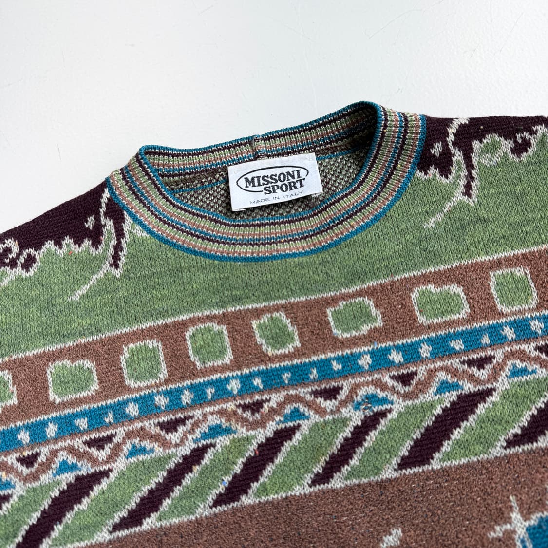 미쏘니 스포츠 멀티패턴 니트 상품이미지3