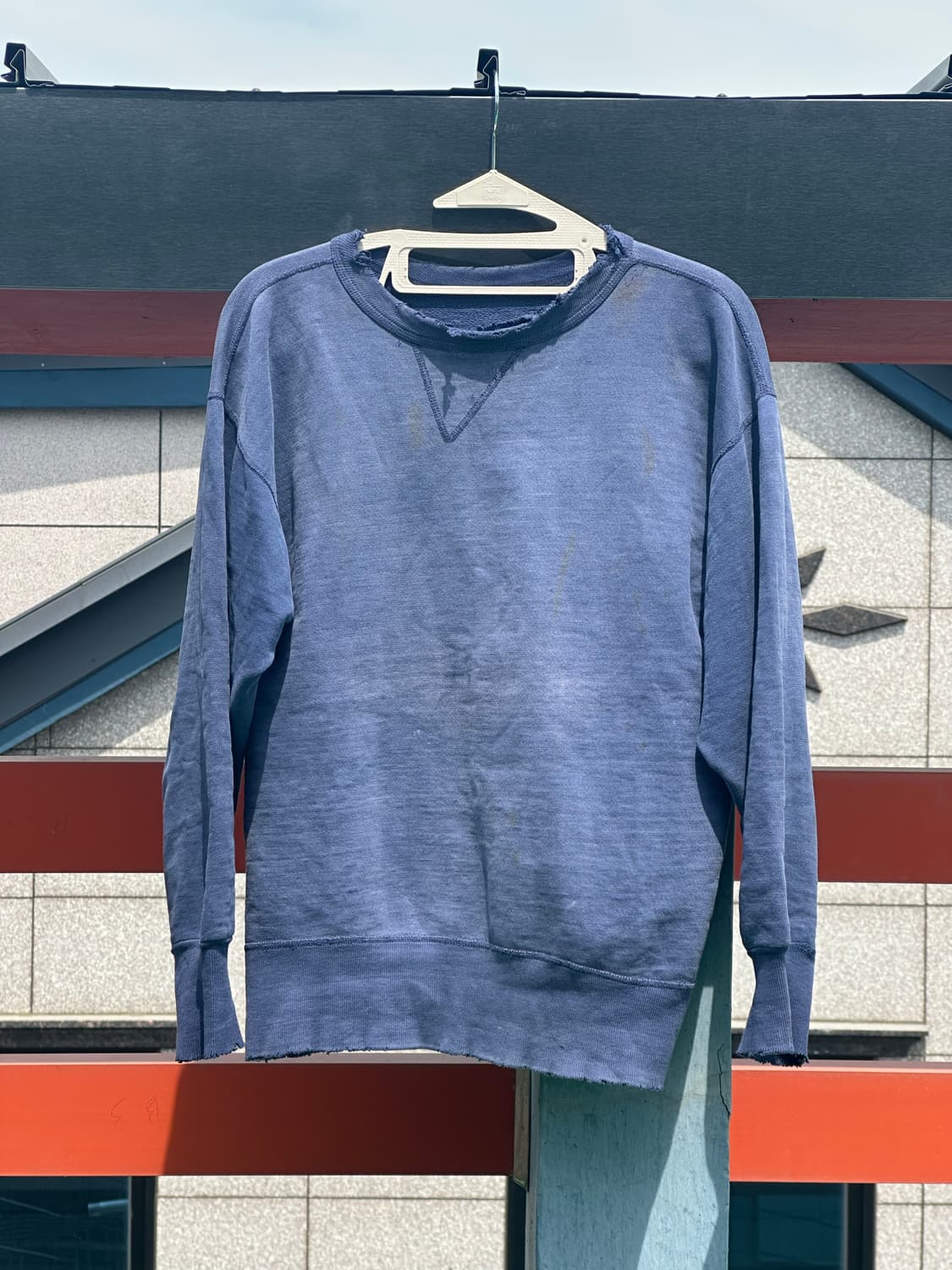 faded 50s single V sweat shirt 상품이미지4