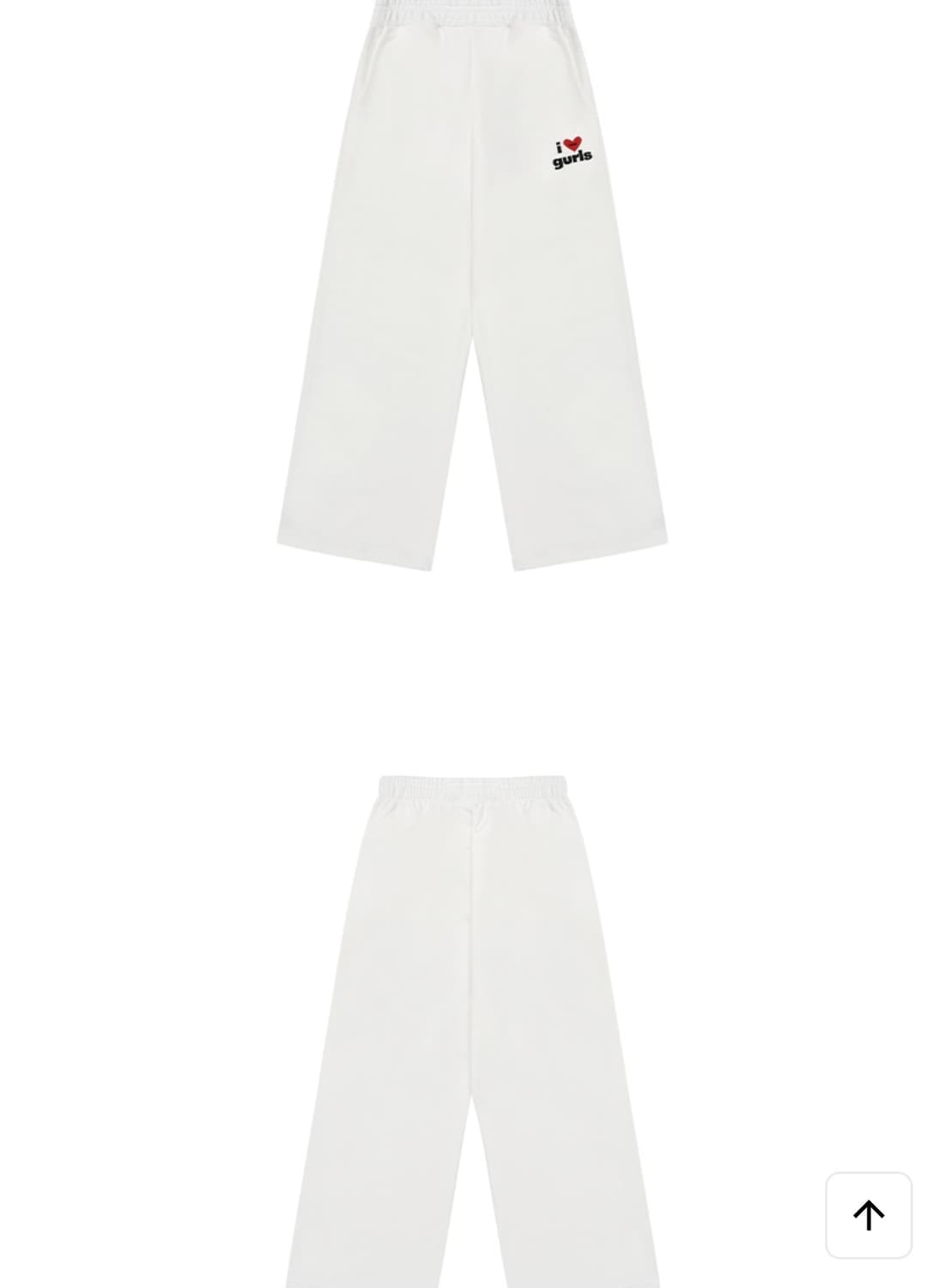 에즈이프캘리 팬츠 화이트 상품이미지3