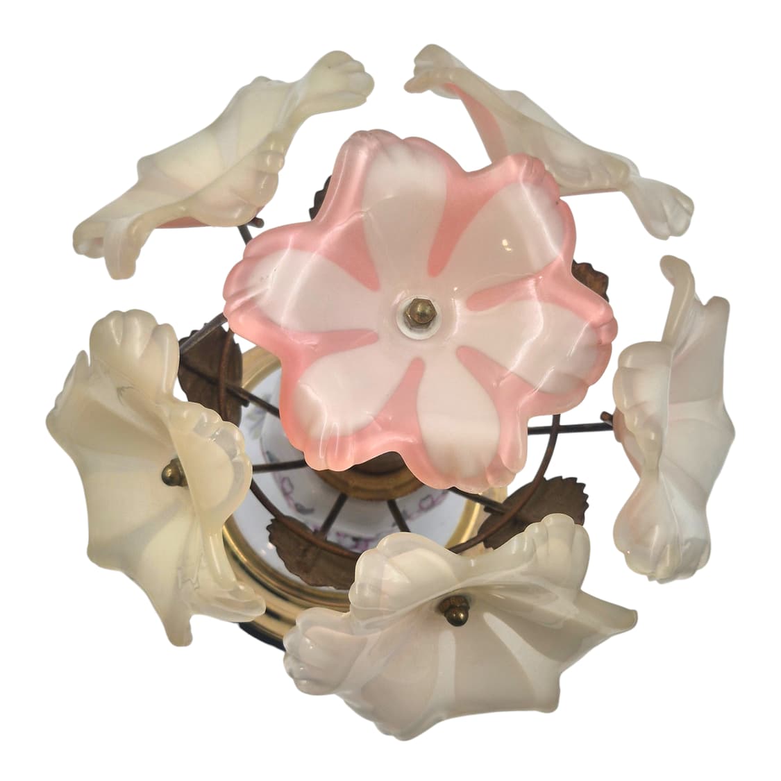90s 레트로 핑크 꽃잎 부케 테이블 터치 램프 상품이미지7
