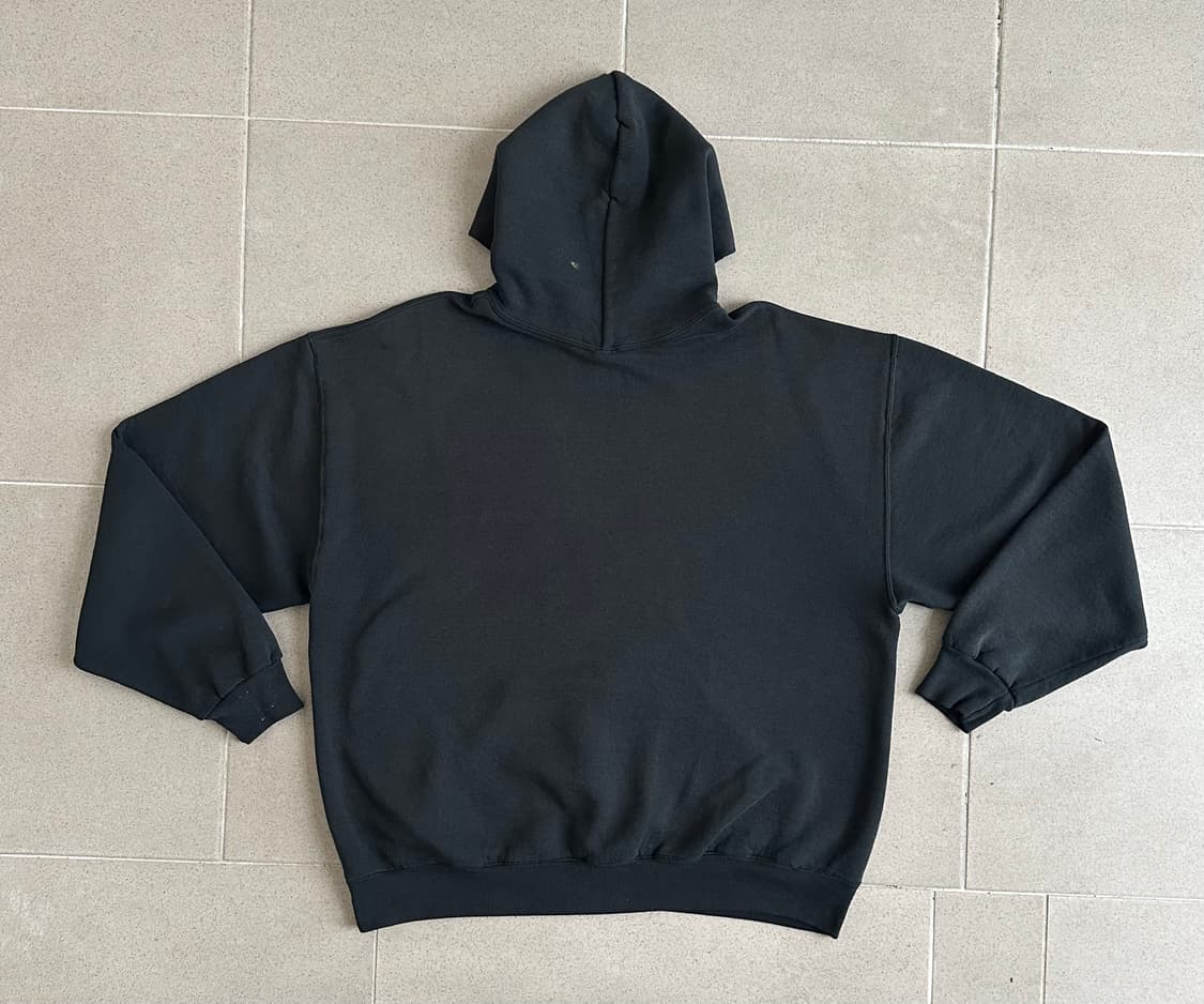 90s 빈티지 러셀 후드 블랙 XL 페인팅 상품이미지2