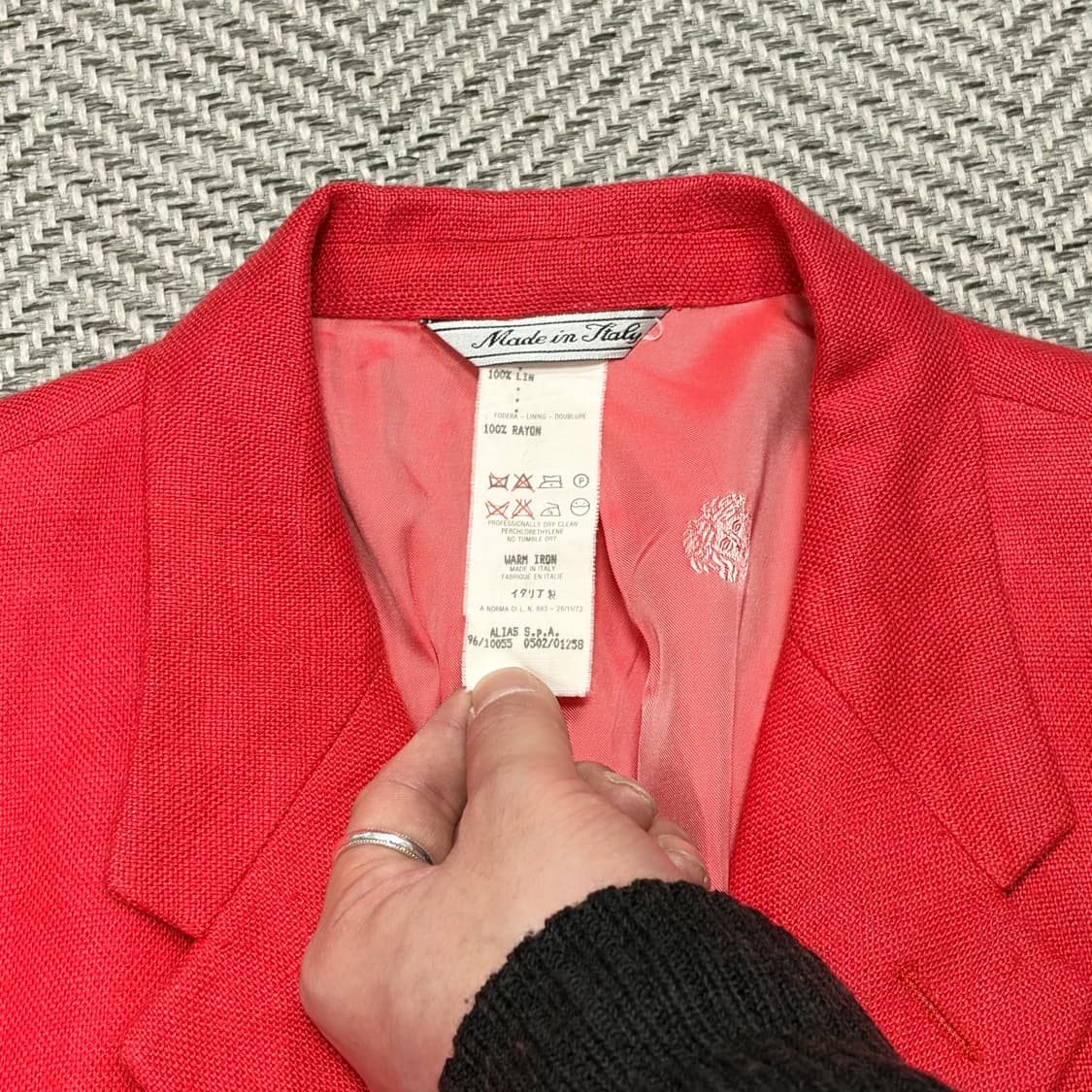 지아니 베르사체 레드 린넨 셋업 v1005 상품이미지8