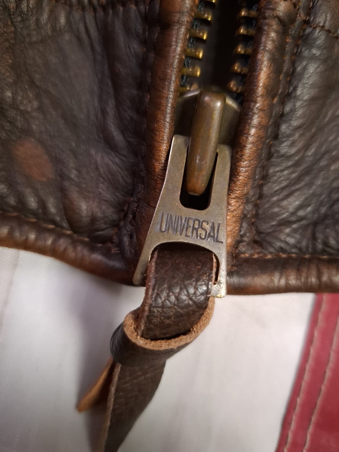 새제품 빈티지 리얼레더 라이더자켓 상품이미지5