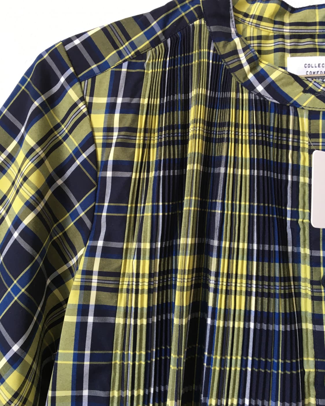 Check pattern pleats blouse 상품이미지5