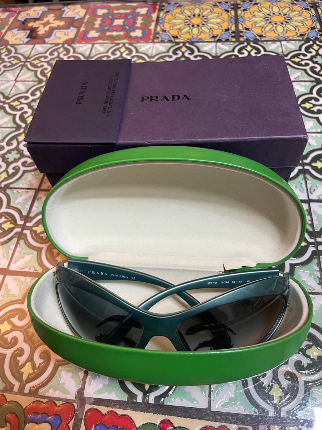PRADA SPR 10F 프라다 선글라스 그린 상품이미지8