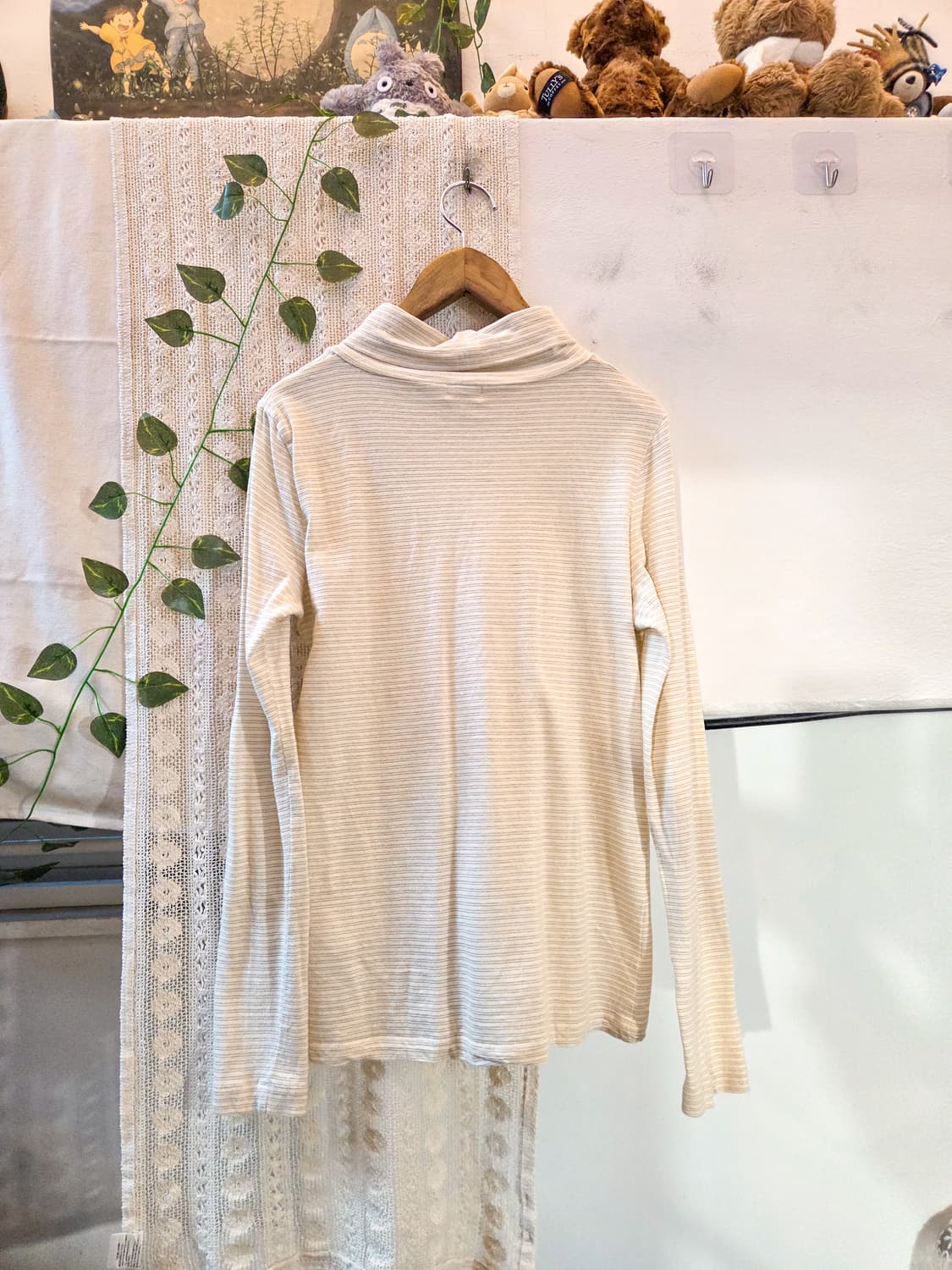 금빛 스트라이프 목폴라 슬리브 상품이미지5