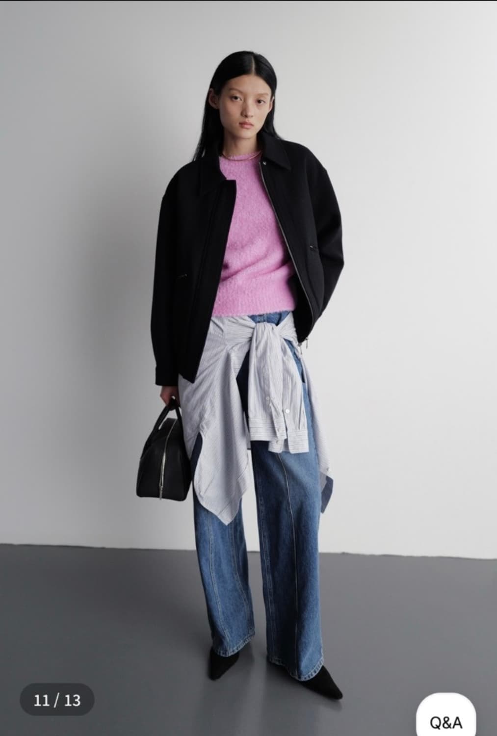 오르 부클 울 루즈핏 니트 상품이미지2