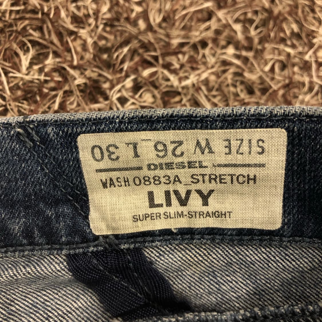 디젤 Livy 워싱 슬림핏 스니키진 데님 팬츠 상품이미지7