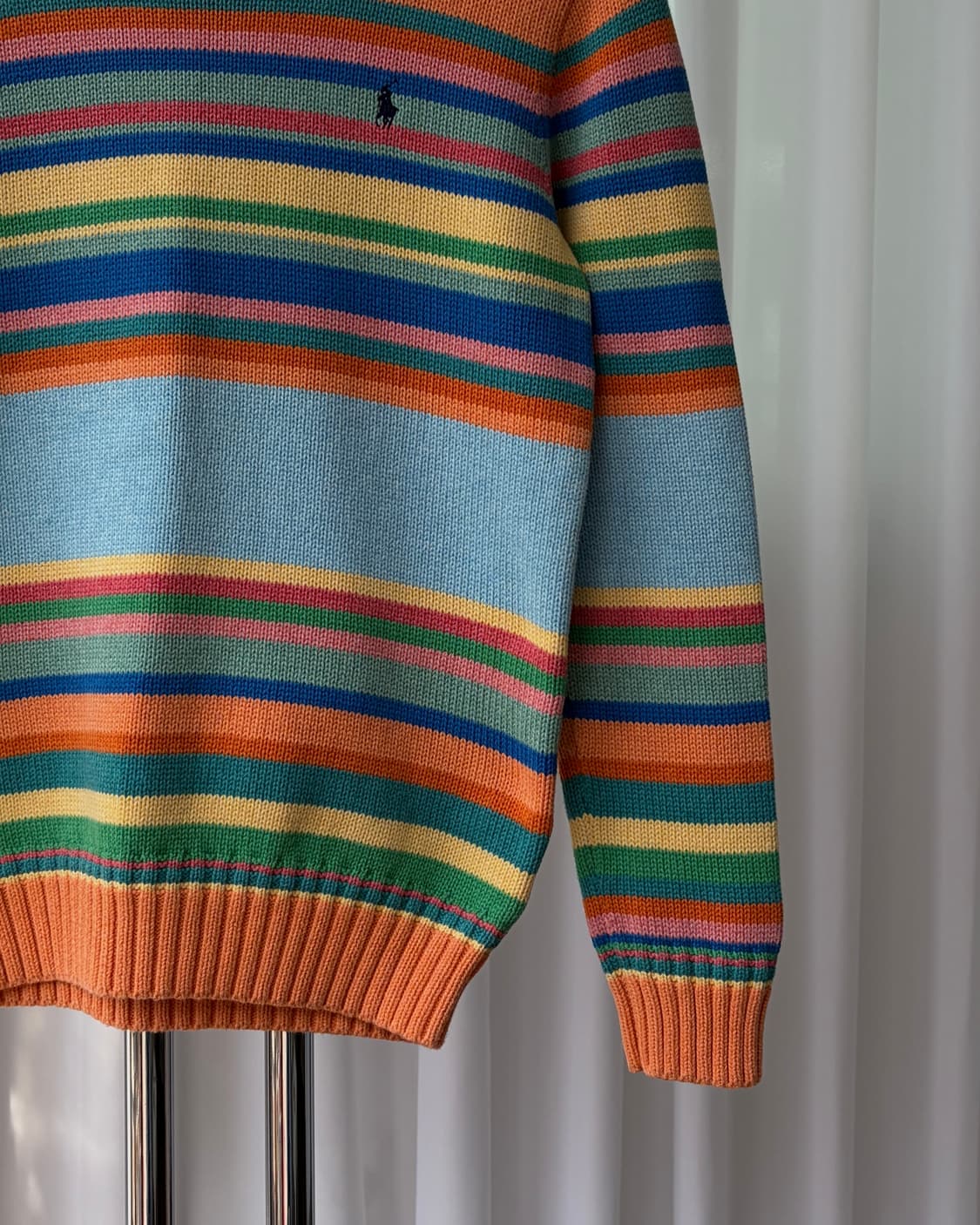 [S]폴로 랄프로렌 멀티 스트라이프 코튼 니트 상품이미지5