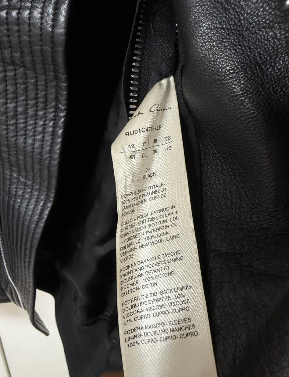 릭오웬스 램스킨 레더 자켓 48 상품이미지4