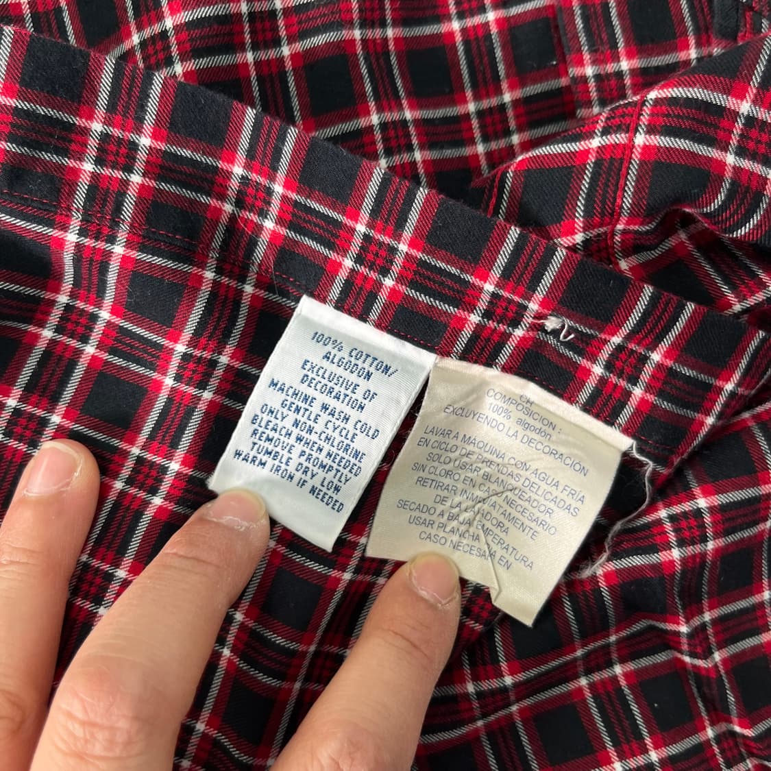 100 폴로랄프로렌 빈티지 체크 코튼 셔츠 상품이미지6