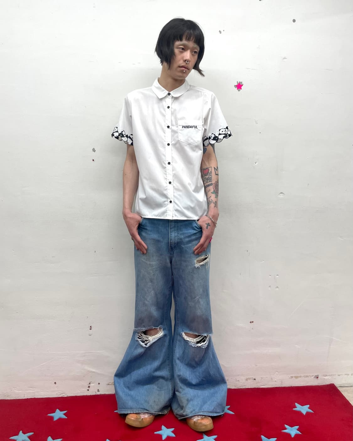 Wappen White Shirt with Sleeve Panda 상품이미지6