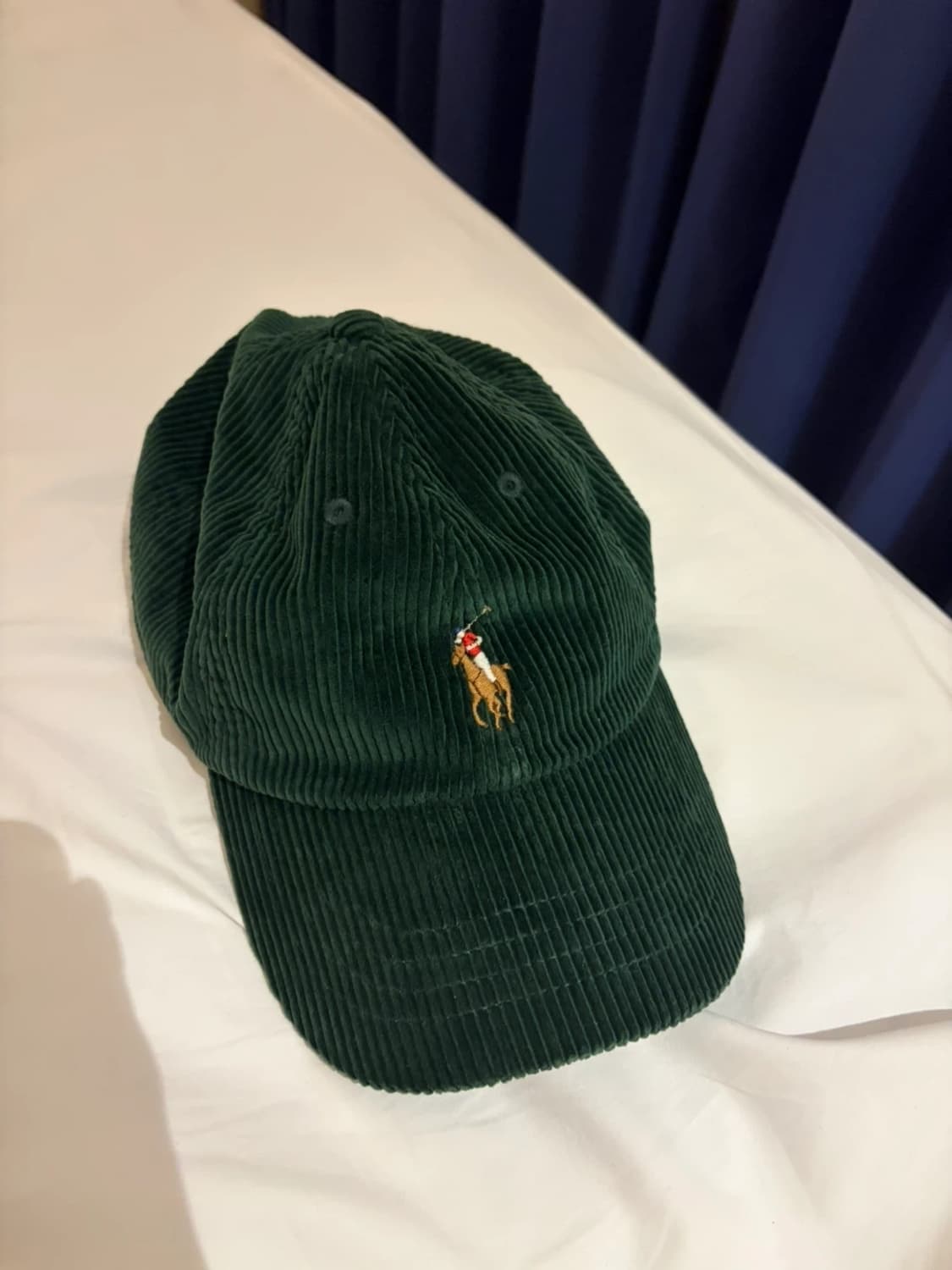 폴로 랄프로렌 코듀로이 볼캡 그린 상품이미지1